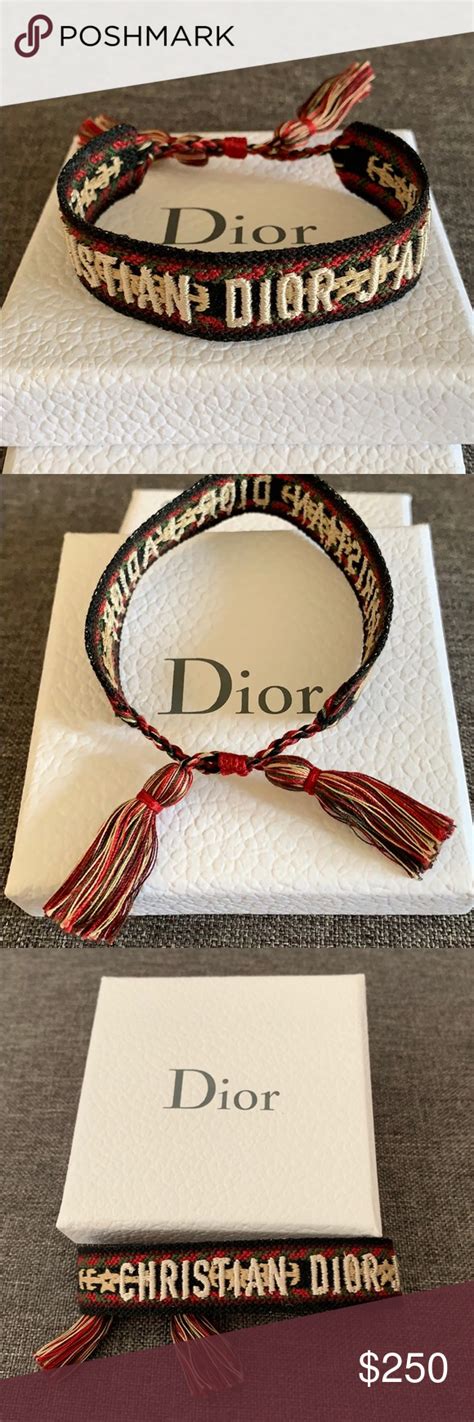 dior material bracelet|christian dior studded friendship bracelet.